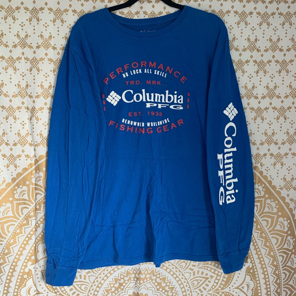 Columbia PFG Logo Long Sleeve Shirt